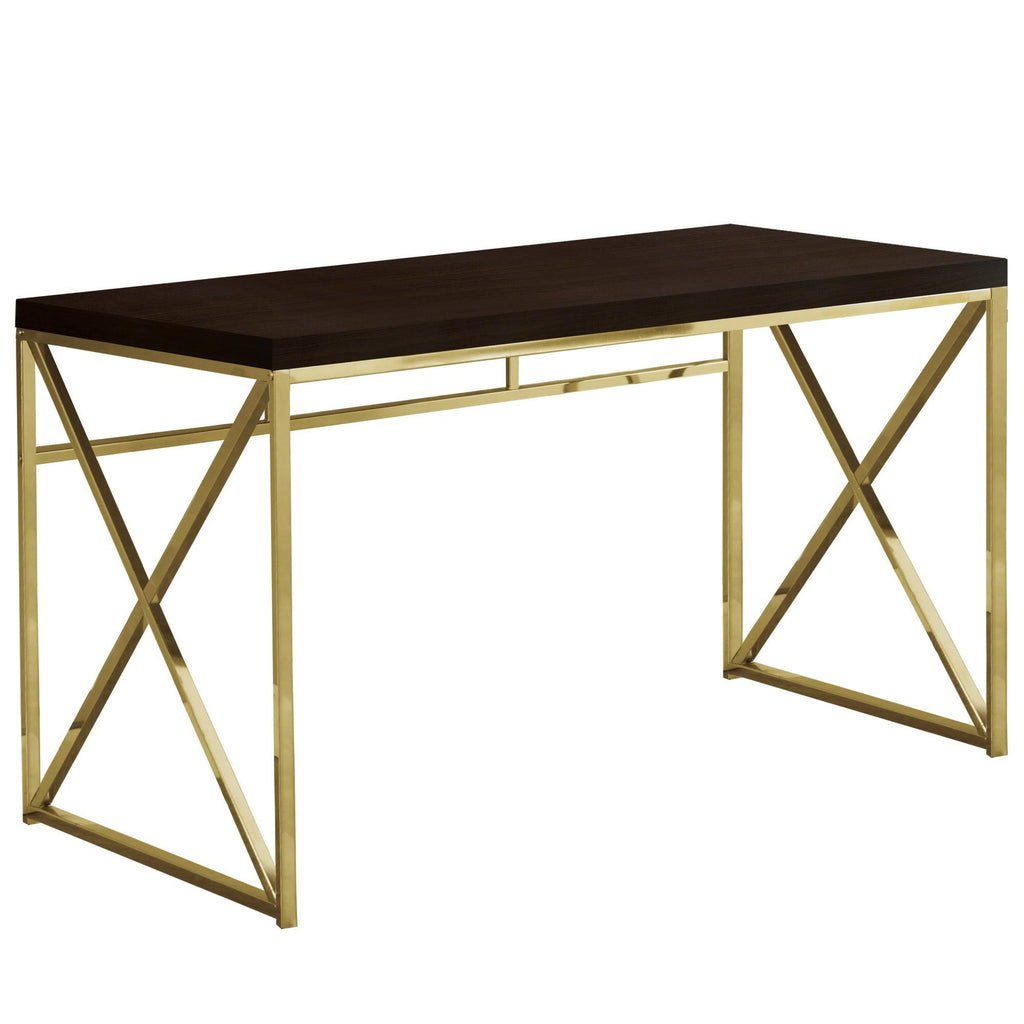 Gold Metal Computer Desk Y396