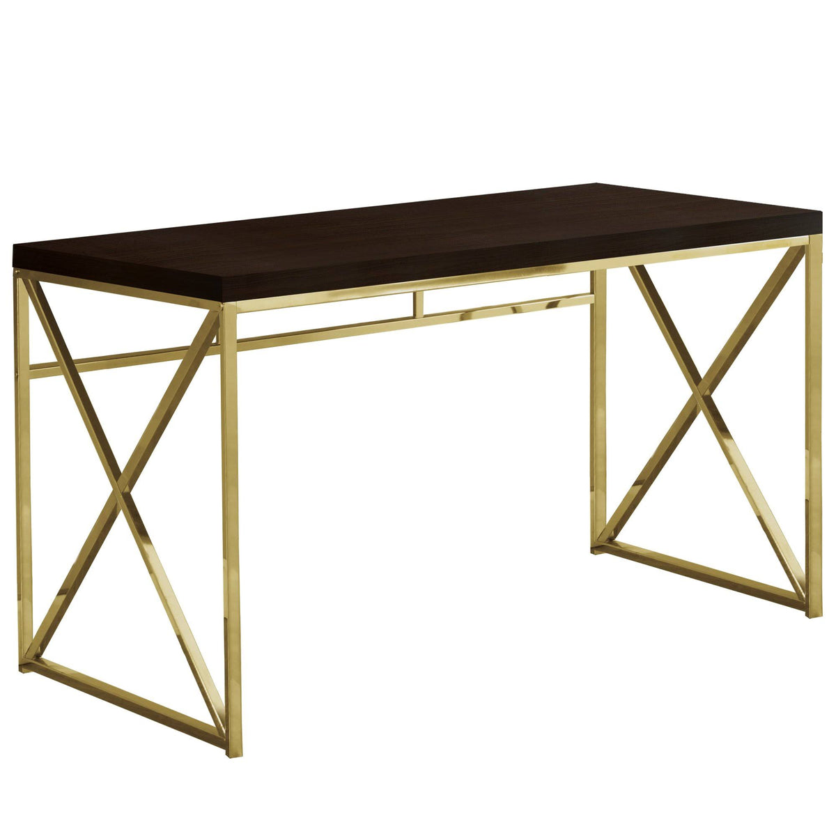 Gold Metal Computer Desk Y396