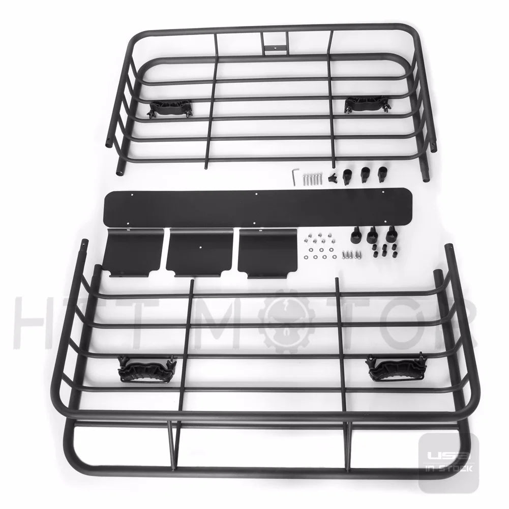 Black Universal Roof Rack Cargo Basket M868