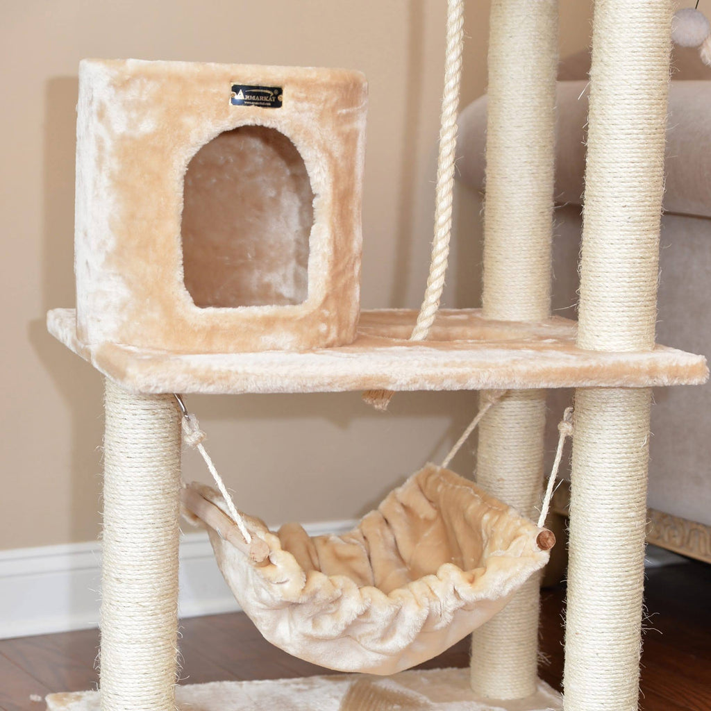 Beige 62 inch Cat Tree K731811