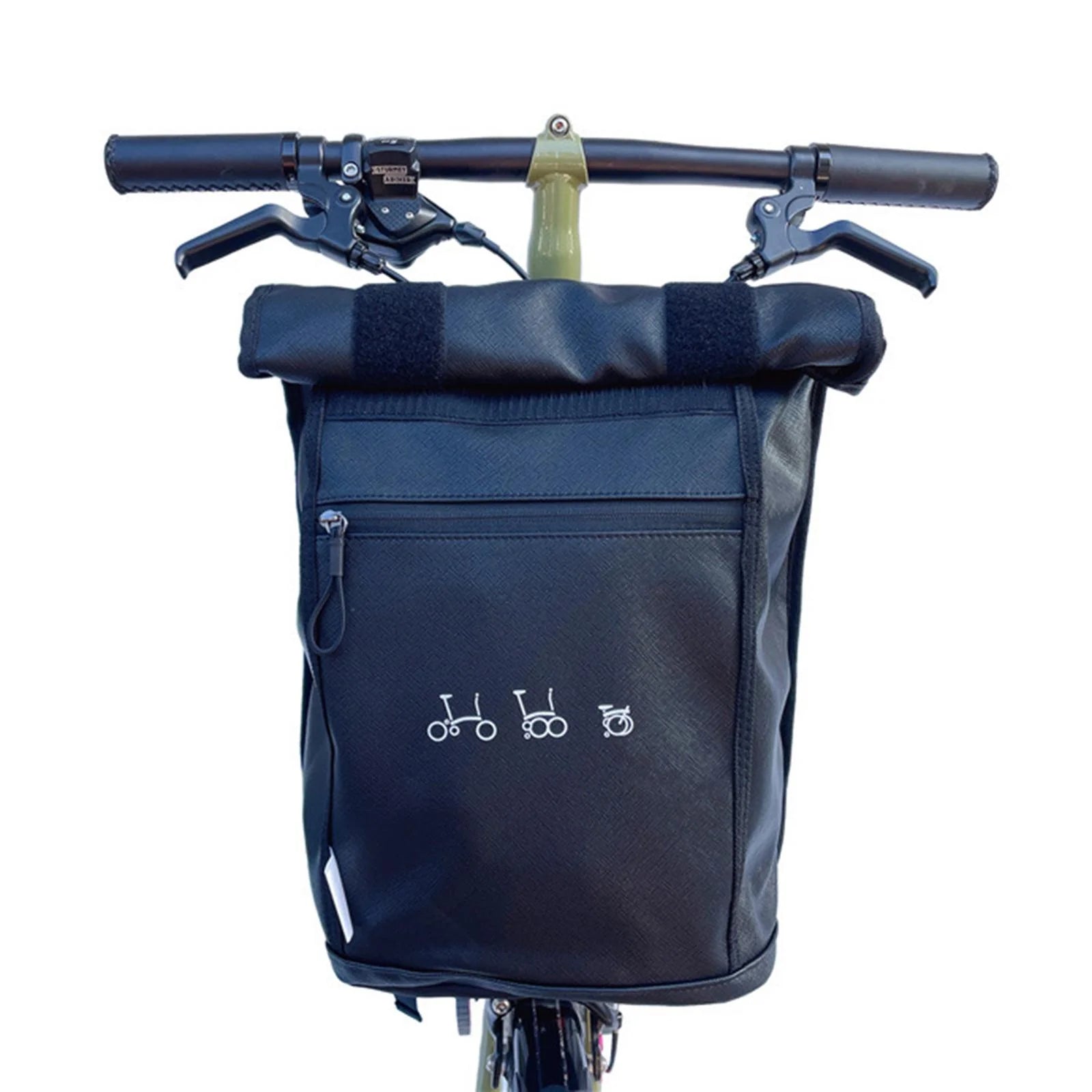 Folding Bike Basket Nylon Bag Large Capacity W200639