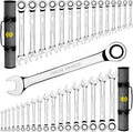 33pcs Ratcheting Wrench Set Metric and Standard T822