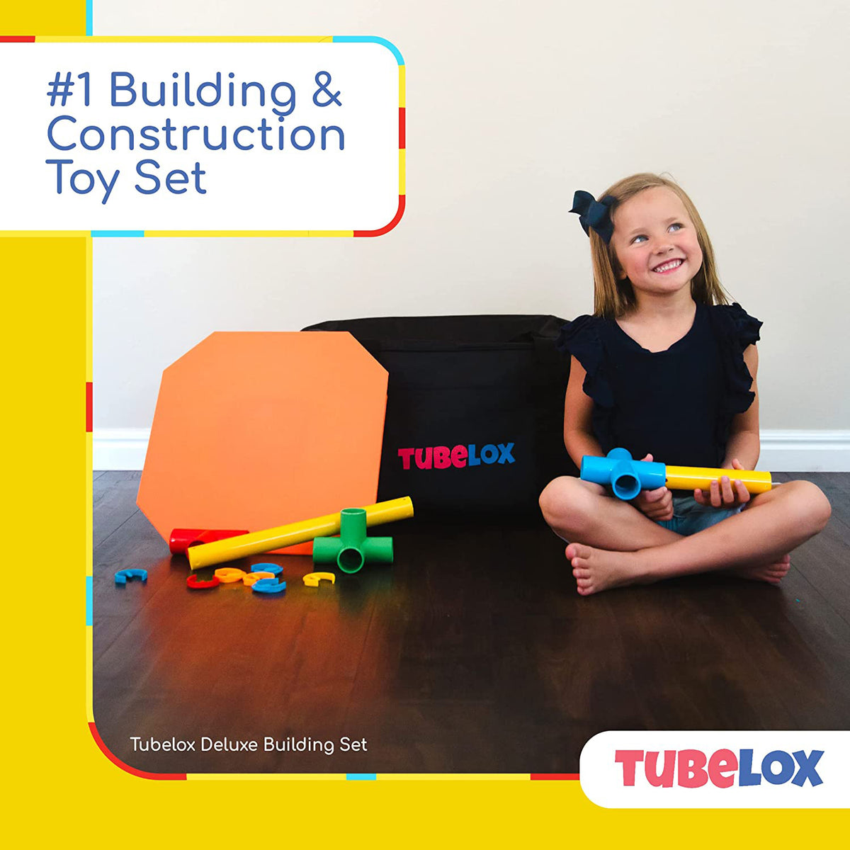 220 Piece Building and Construction Toy Set with Storage Bag D8646