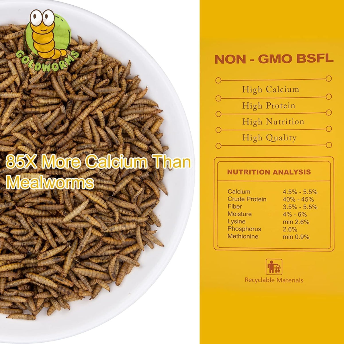 11LBS Dried Black Soldier Fly Larvae Treats Pack of 2 C934