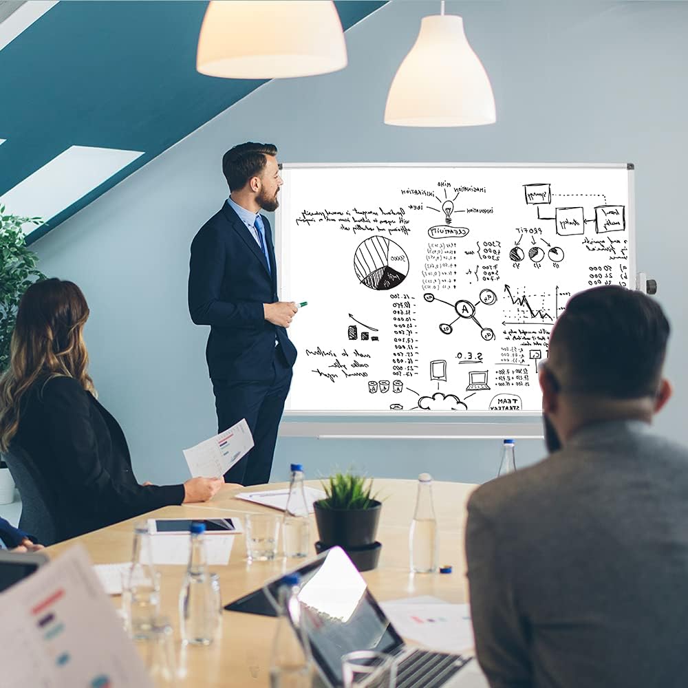 36 x 72 Inch Rolling Double Sided Magnetic Whiteboard O202761