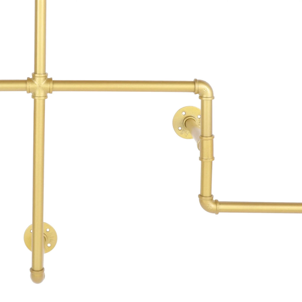 Gold Wall Mounted Detachable Clothes Rack T7647