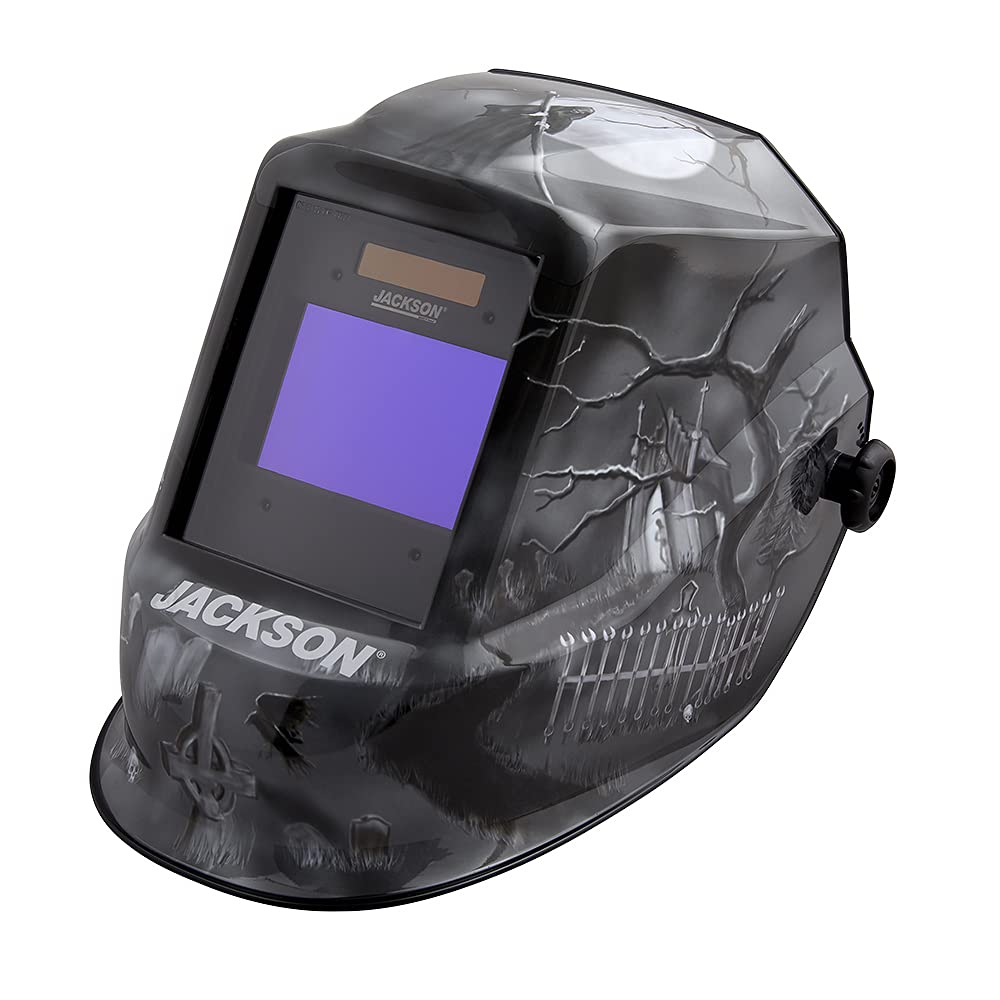 Auto Darkening Welding Helmet 3/10 Shade Range Black/Grey/White D9823