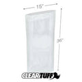 Clear Poly Bags 15 x 36 in. 0.002 Gauge Case of 500 C1179