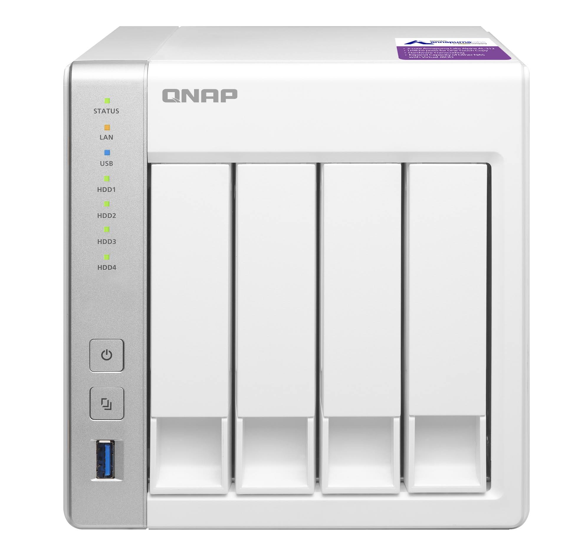 4-Bay Diskless NAS Server B224