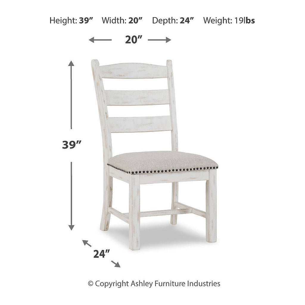 Whitewash Cushioned Dining Chair, Set of 2 L993081