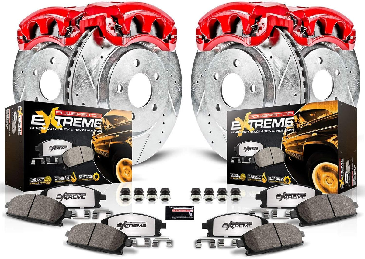 Front & Rear Z36 Truck and Tow Brake Kit with Calipers J51853