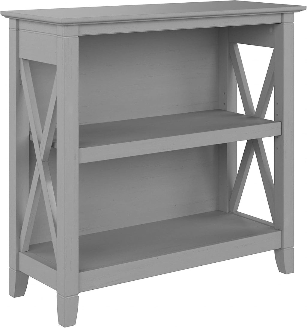 2 Shelf Bookcase, Cape Cod Gray U960