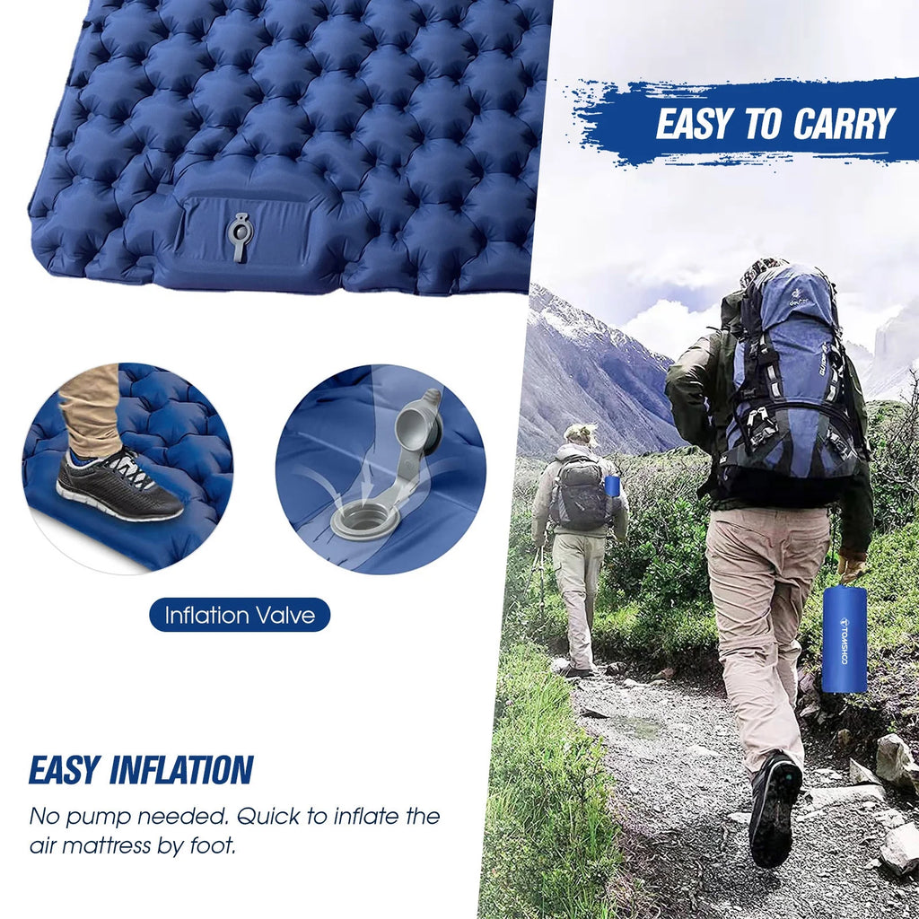 2 Person Waterproof Camping Mat with Air Pillow I782