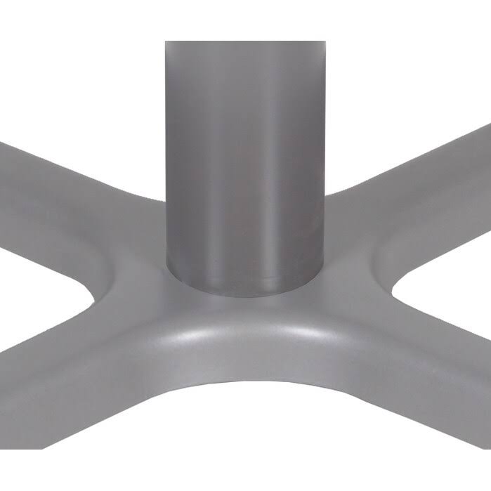 White & Grey Square X-Base Table L2359