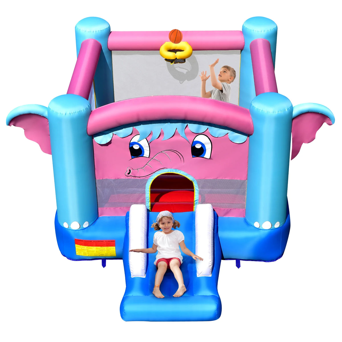 Inflatable Bounce House 3-in-1 Elephant Theme Castle J741