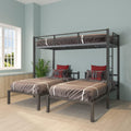 White Triple Twin Bunk Bed O245384