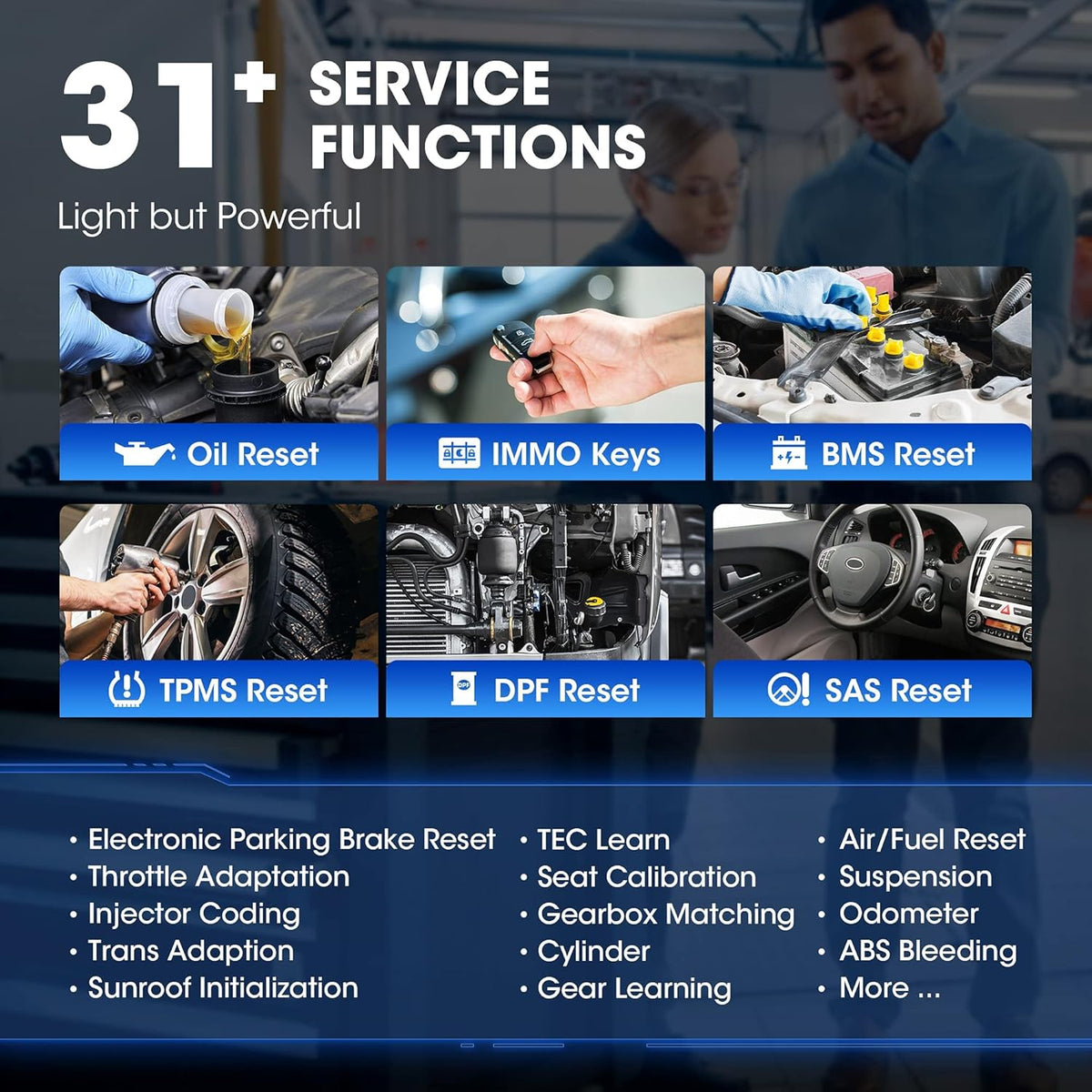 Bi-Directional Full System OBD2 Scanner with 31 Reset P904