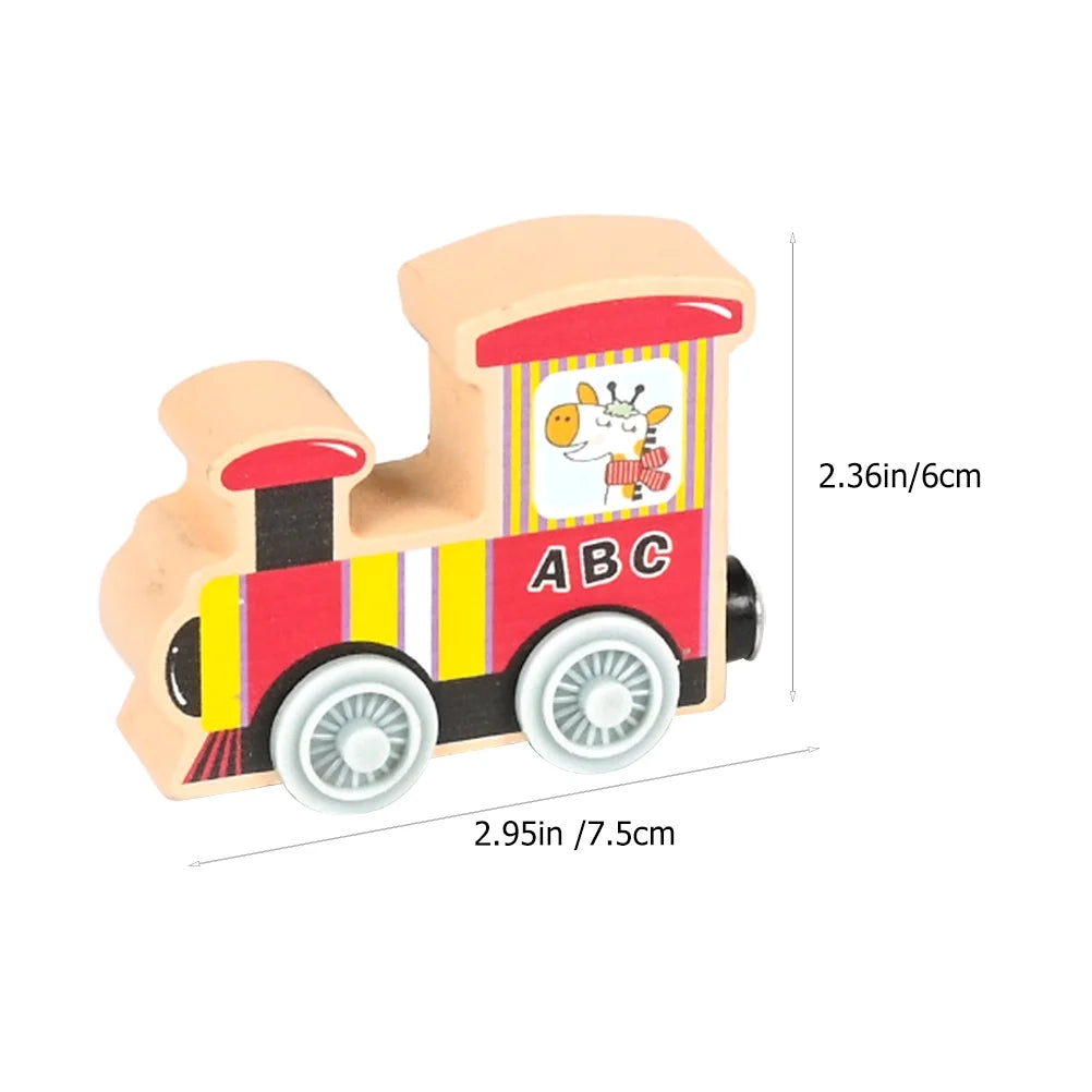 Wood Train Toy Magnetic Learning Toy Q64674