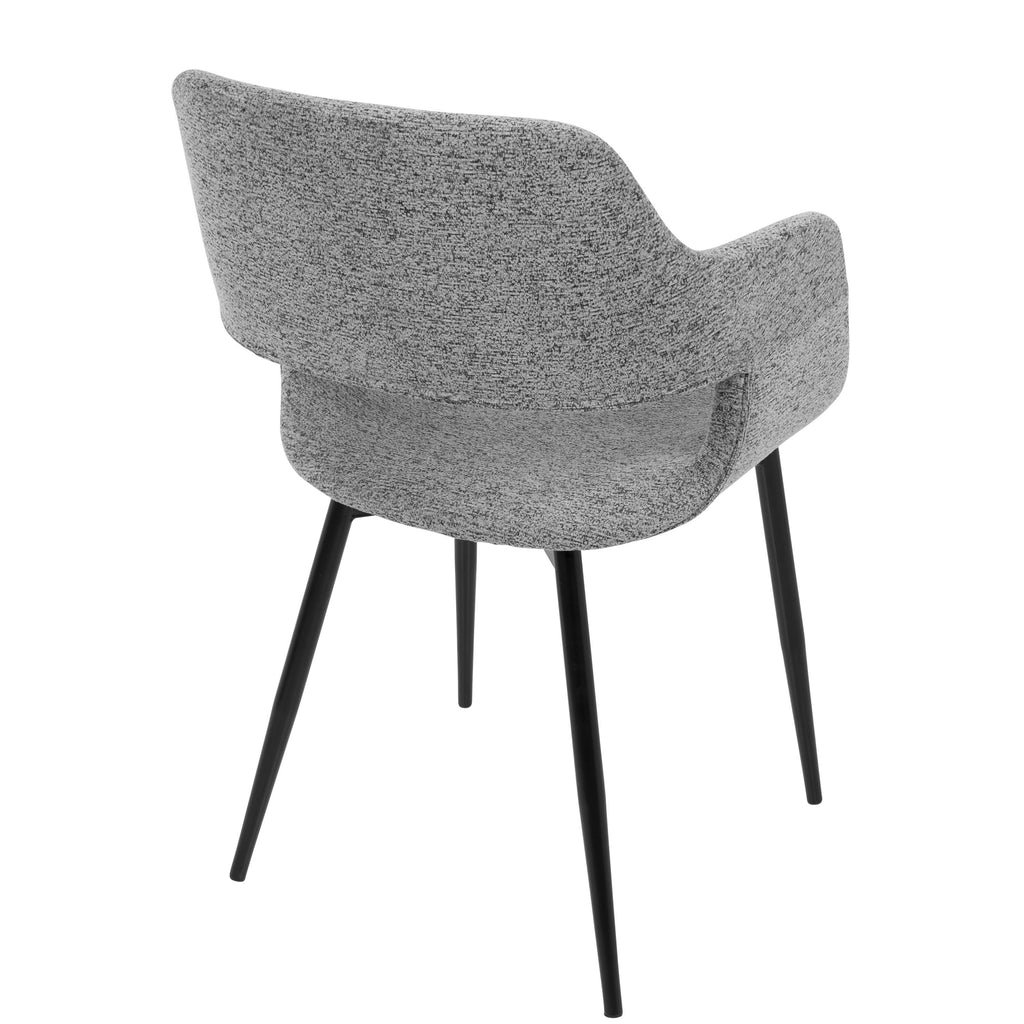 Gray Fabric Dining Chair Set of 2 N357105