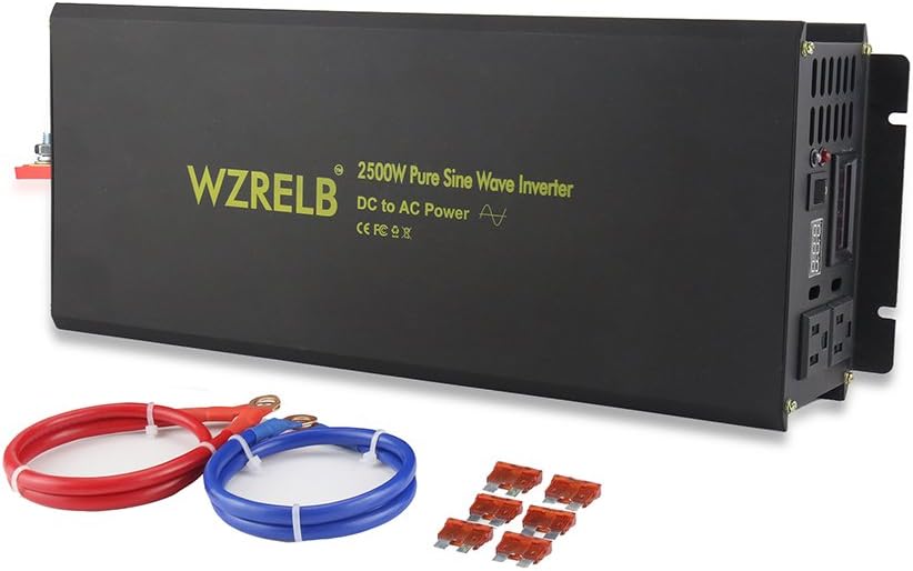 3000W Pure Sine Wave Power Inverter 24V 120V DC AC Converter F42096