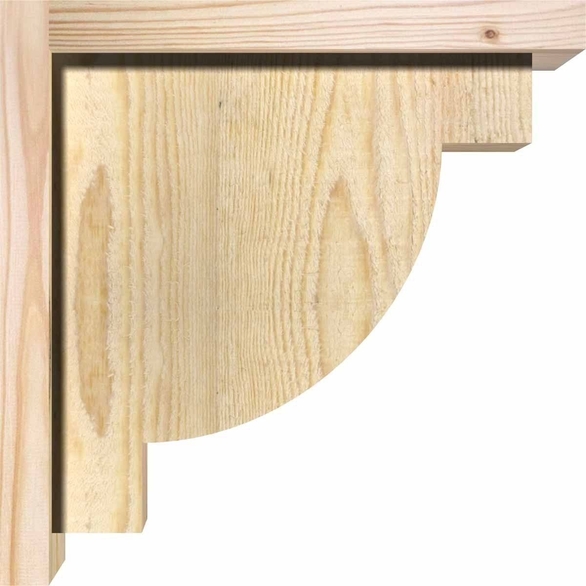 Alpine Rough Sawn Corbel with Backplate, Douglas Fir Y699
