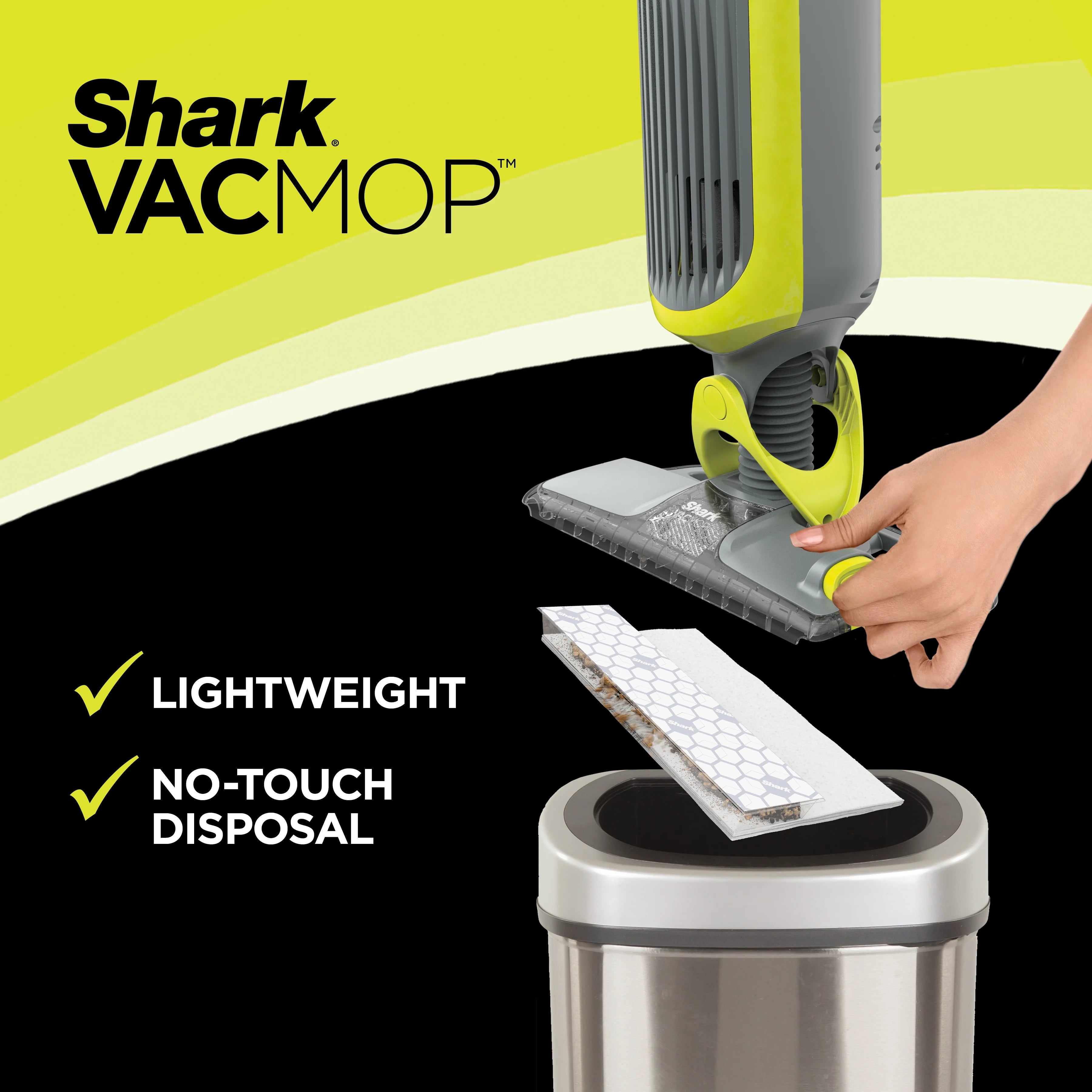 Cordless Hard Floor Vacuum Mop with Disposable Pads S546403