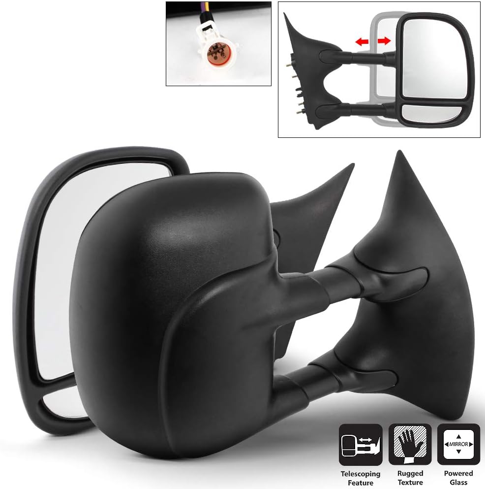Telescoping Power Heat Side Towing Mirror Driver Passenger For Ford F250 F550 SuperDuty Excursion K966