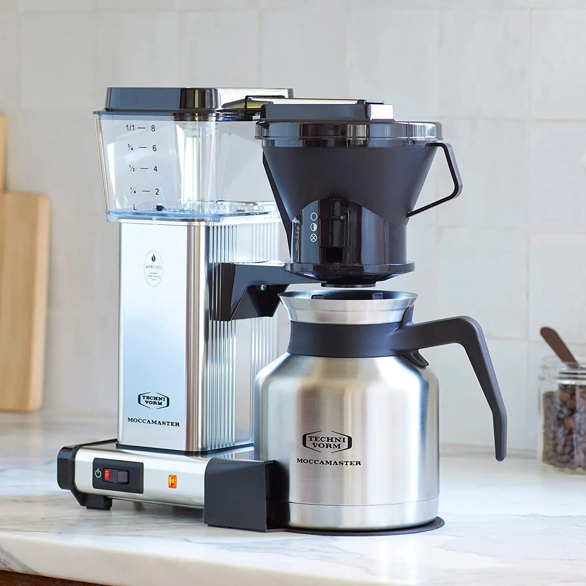 Polished Silver Coffee Brewer, 32 oz C70675