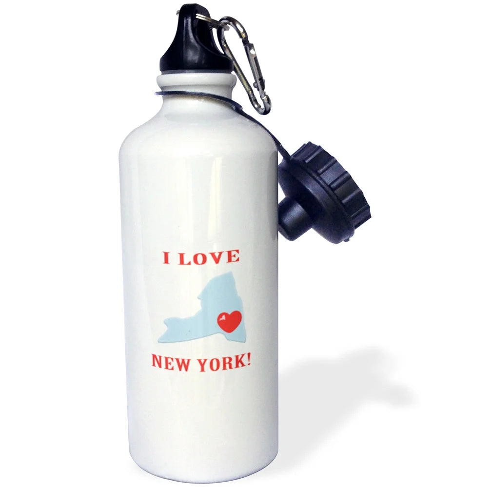 Red, Blue, and White Straw Water Bottle, 21-ounce R3406