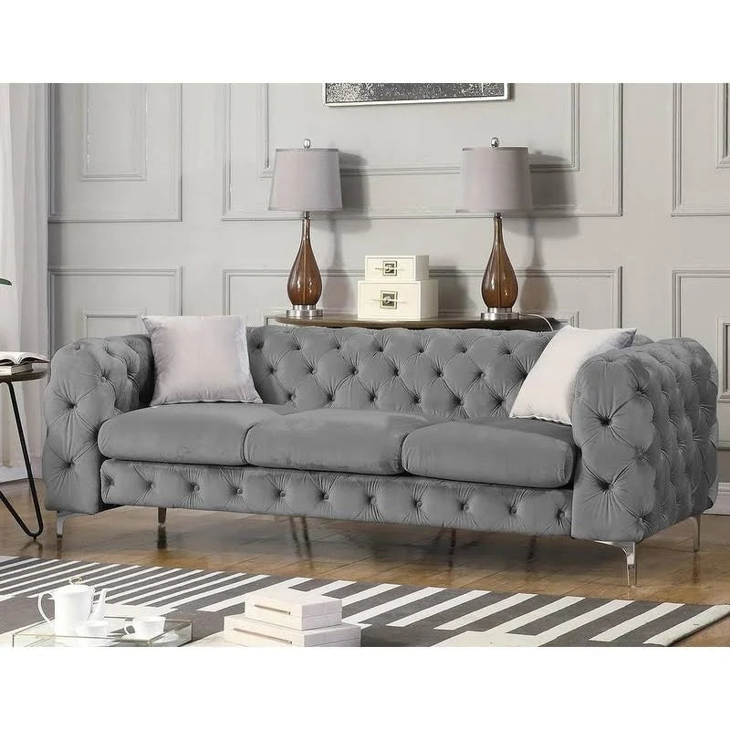 Blue Velvet Sofa U435935
