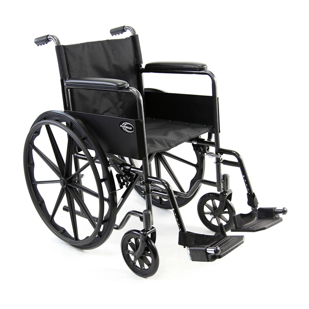 Lightweight Steel Wheelchair Fixed Armrest T4371