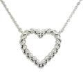 925 Heart Twist Pendant Necklace N785