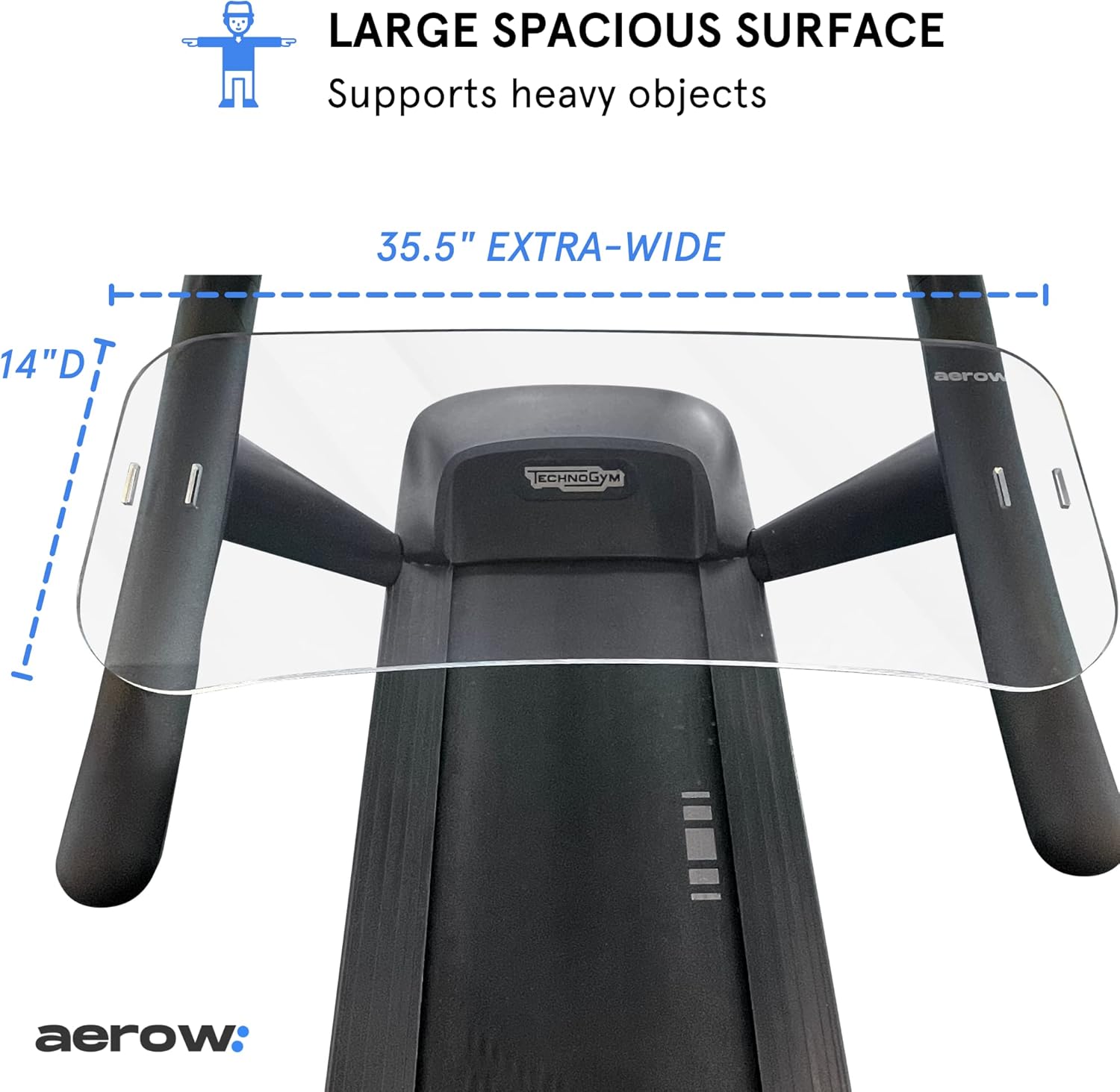 Clear Laptop Stand for Treadmill Pack of 2 W6349