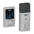 Satin Chrome Smart Door Lock with Alarm Z91984