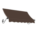 8.375 ft Fixed Awning Acrylic Fabric Brown M674