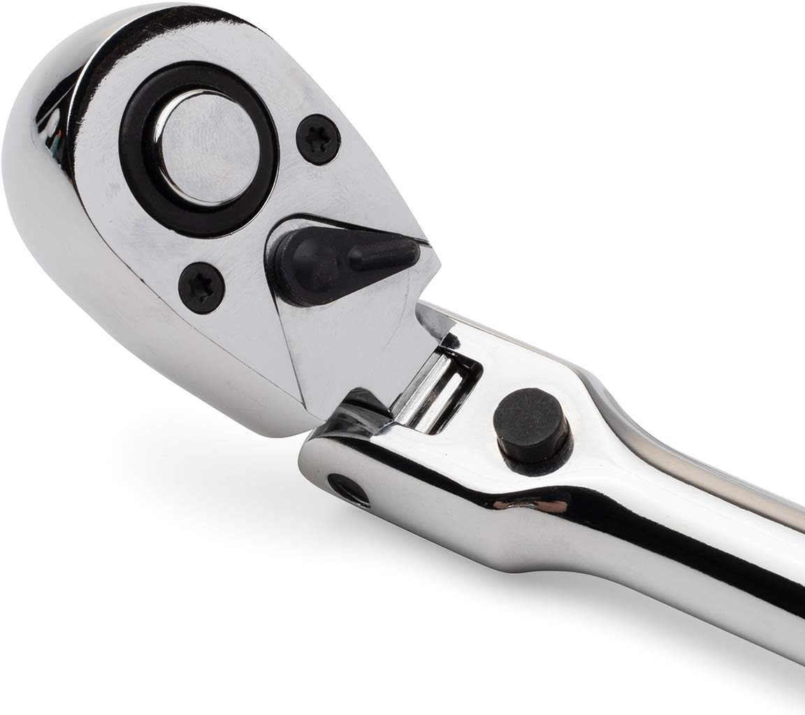 1/2" Drive Extra Long Flex Head Ratchet with Drop Forged Steel Handle, 72 Teeth, Pack of 2 V303