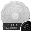 24 inch x 3 inch Hand-Painted Jet Black Ceiling Medallion D18401