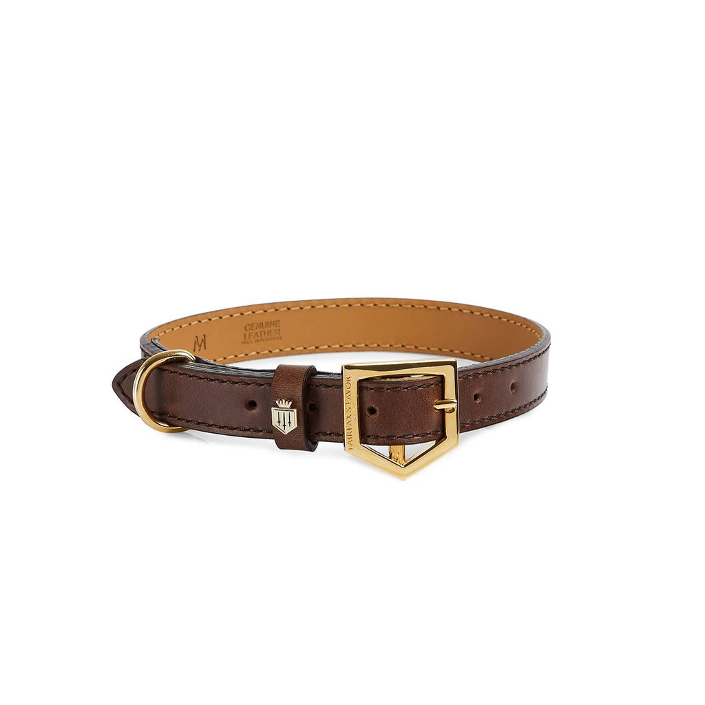 Mahogany Leather Dog Collar O5541