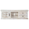 White Solid Mango Wood TV Cabinet D607511