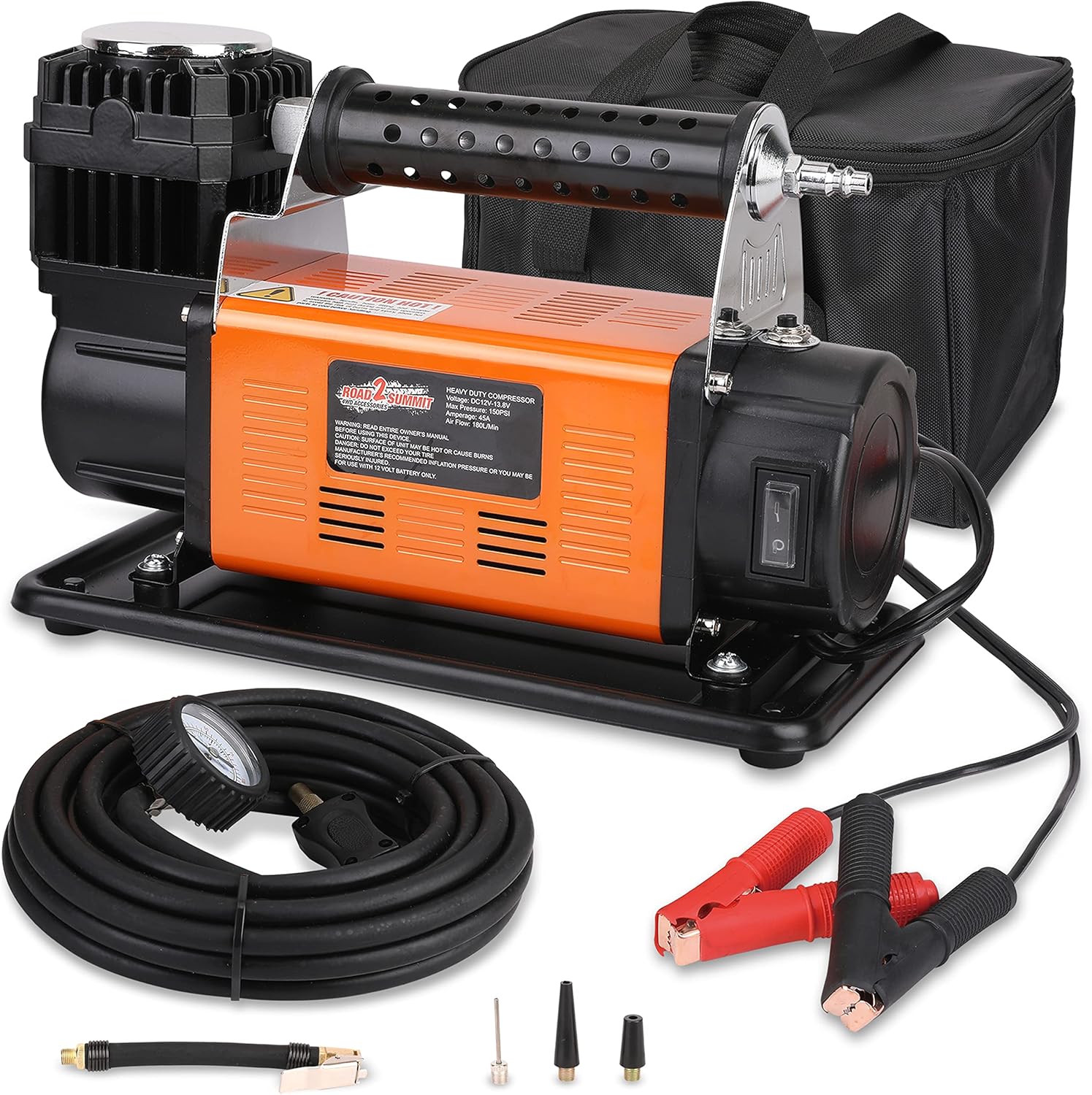 Heavy Duty Portable 12V Air Compressor Kit, Max 150PSI T2928