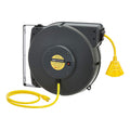 Extension Cord Reel Retractable Heavy Duty 12AWG x 80' Glow Strip Cable LED Light-Up Triple Tap Connector O347906