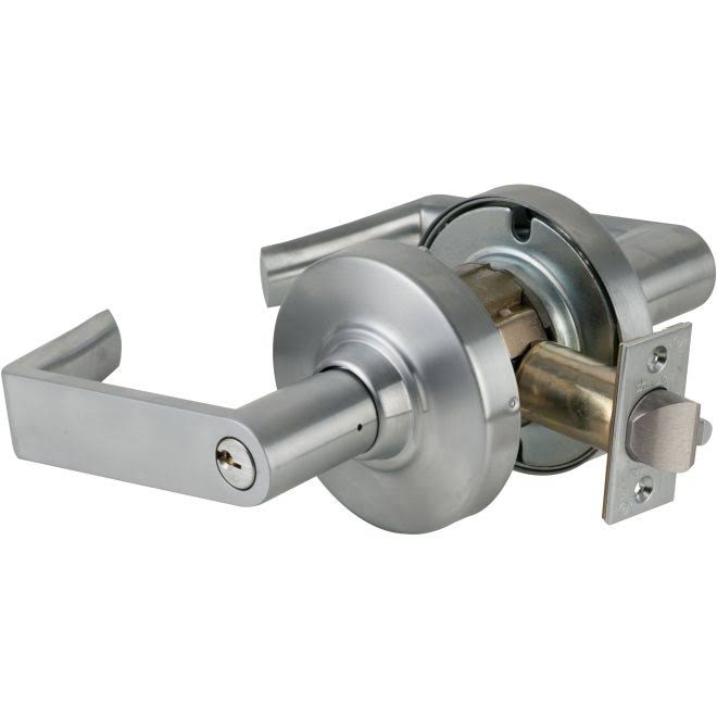Satin Chrome Office Lock Lever O392