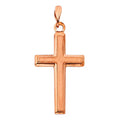 14k Gold Cross Pendant Necklace 13x22mm P54654