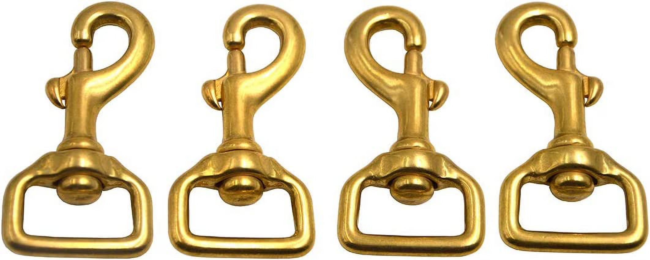 Solid Brass Swivel Eye Lobster Clasp Bolt Snap Hook G44676