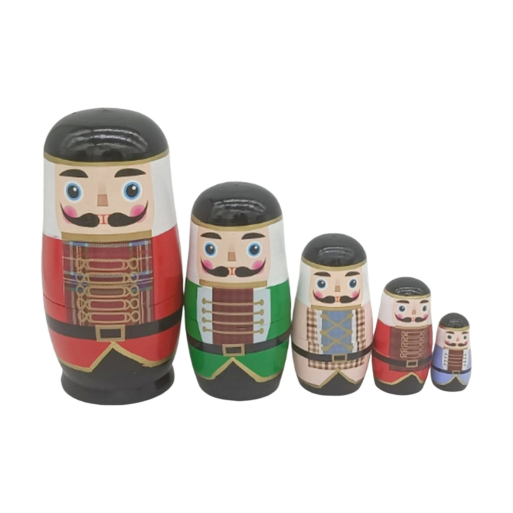 Walnut Soldier Nesting Doll Toy C4095