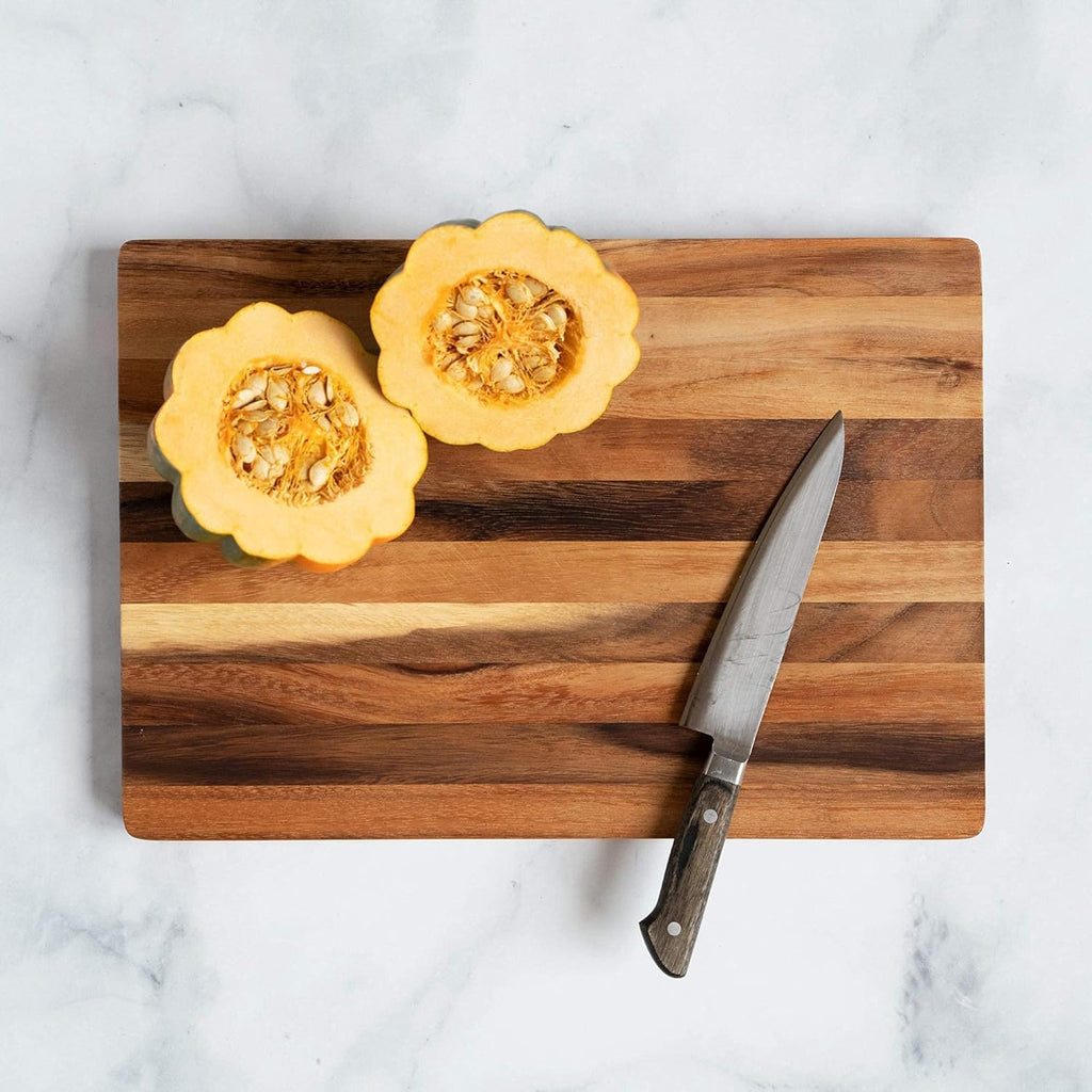 Large Wood Cutting Board, 17x12 Inch Reversible Hardwood T8872