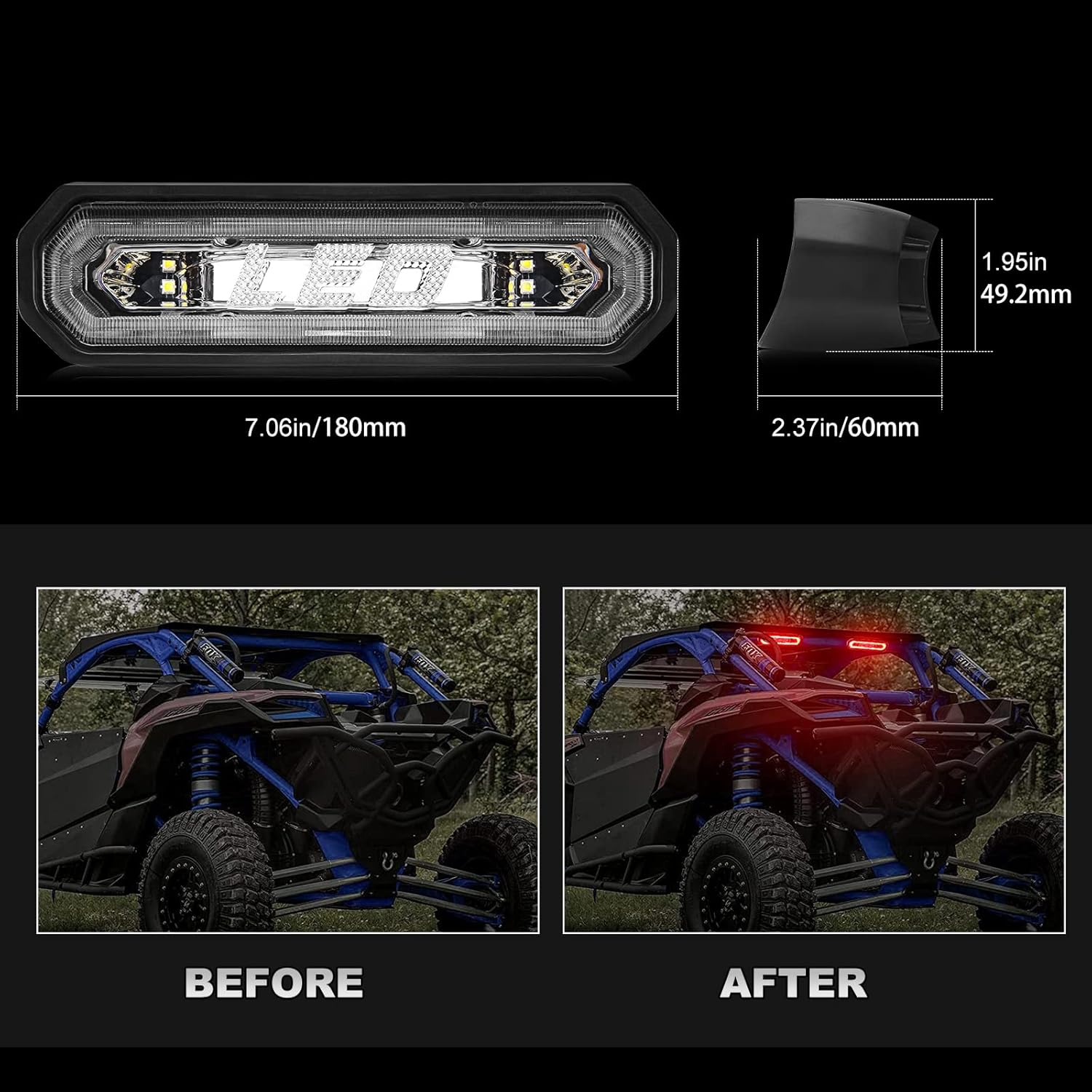 UTV LED Chase Brake Tail Lights Z327794