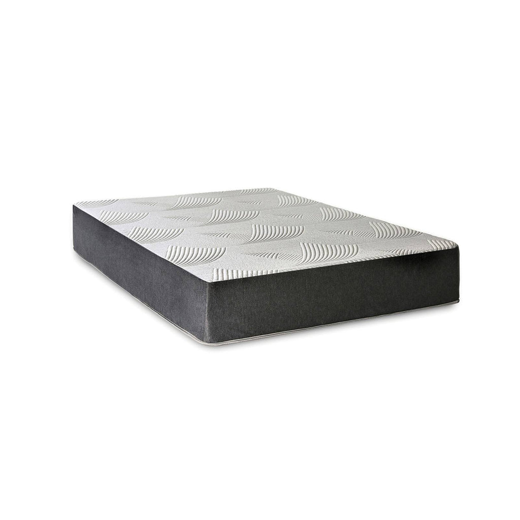 California King 12x22 Memory Foam Mattress in Light Gray Dark Gray J7896
