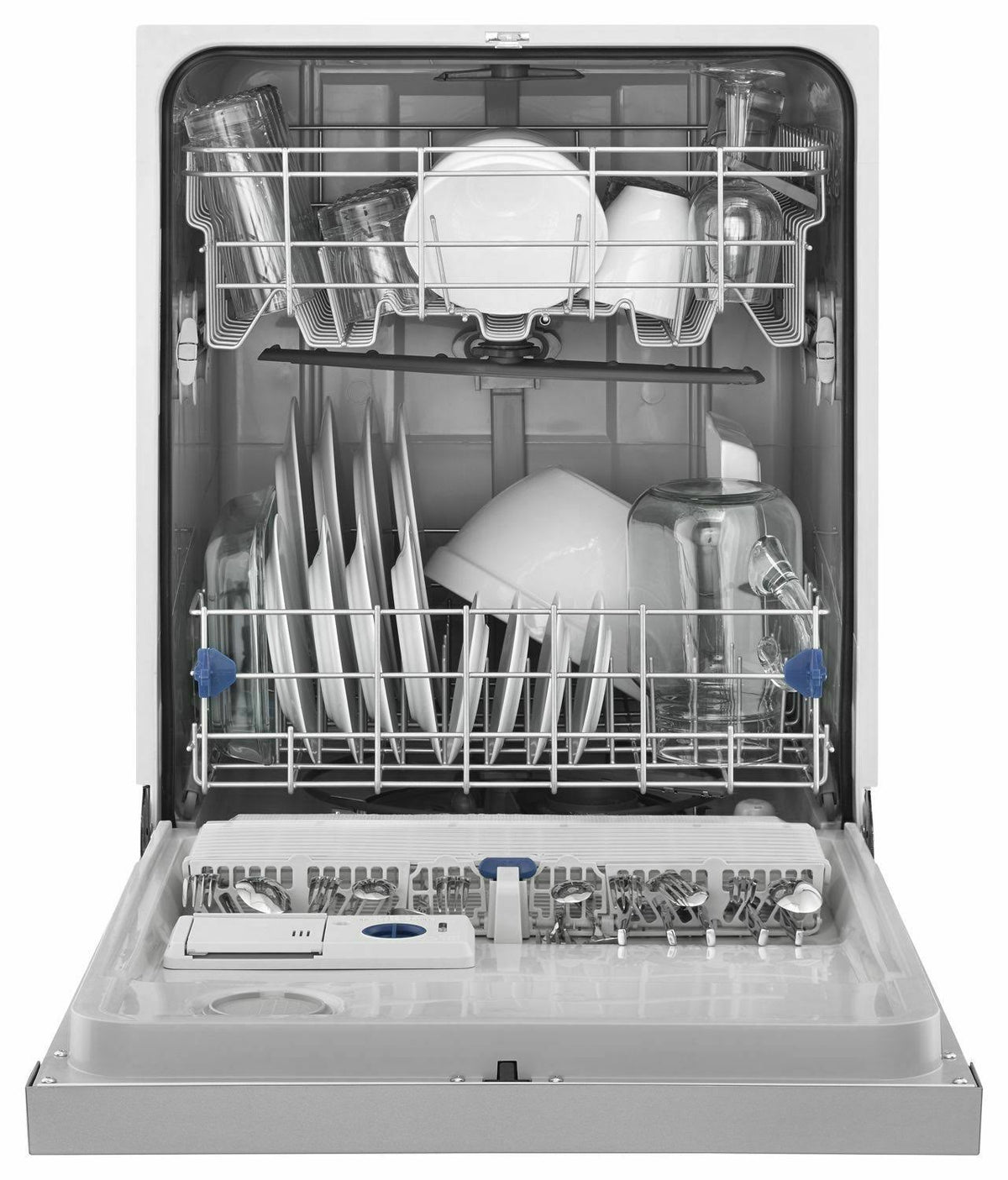 Monochromatic Stainless Steel Built-in Dishwasher O7007