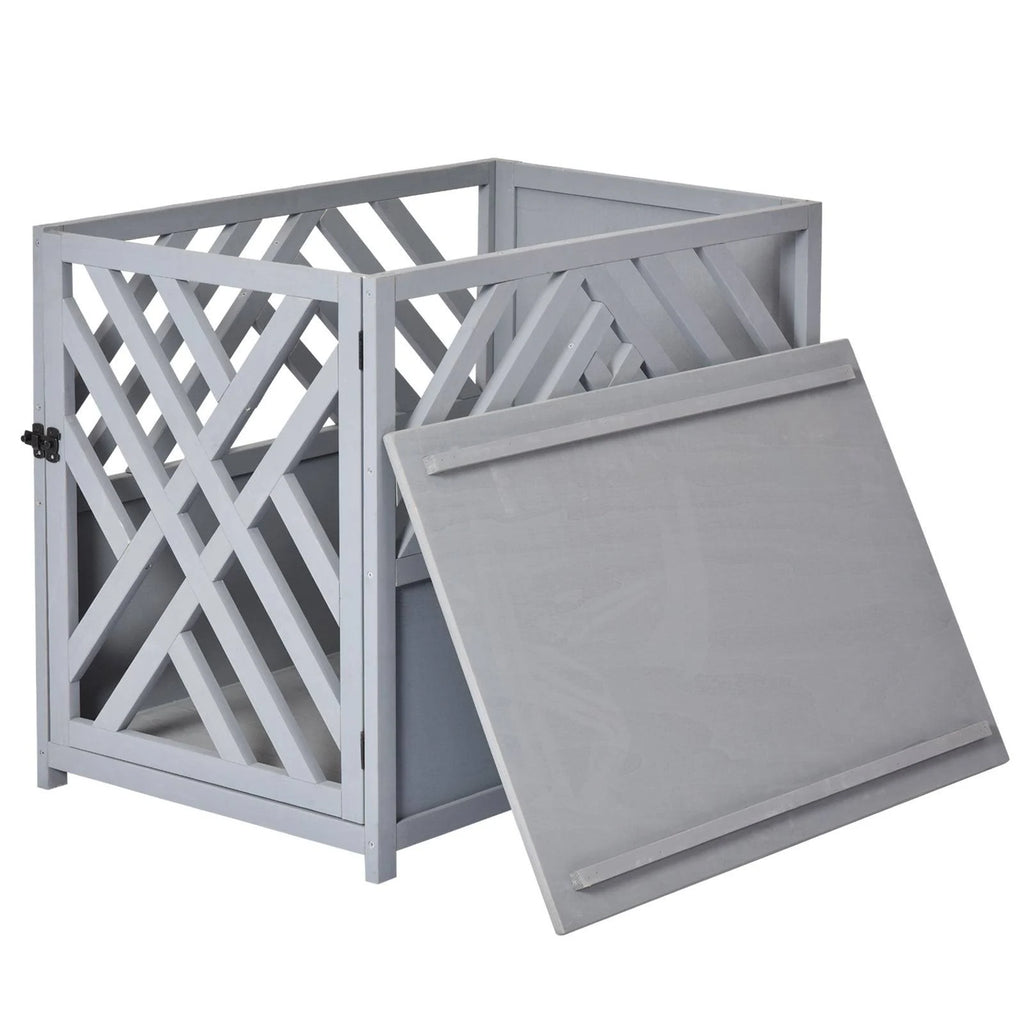 Natural Fir Wood Dog Cage/Crate S397253